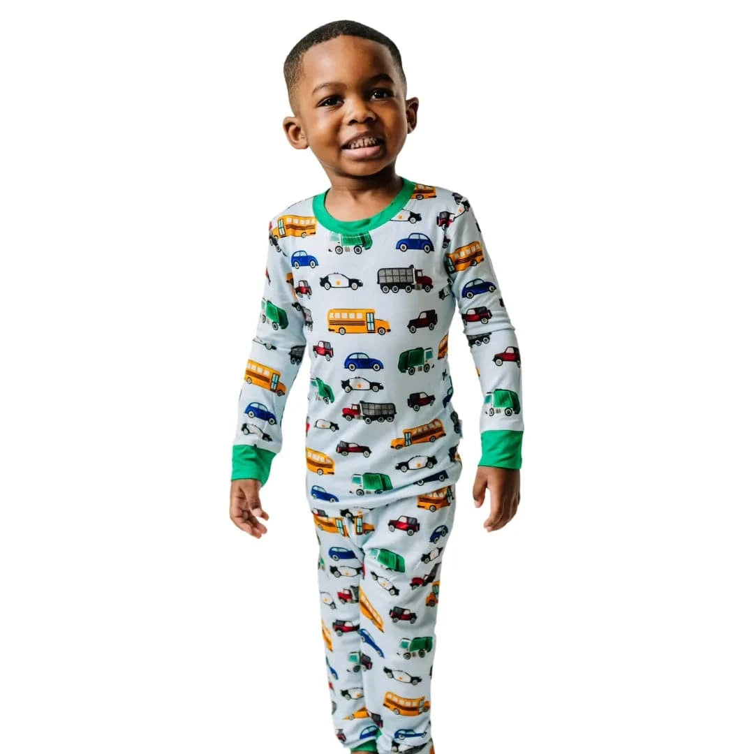 Bamboo Viscose Pajamas Dream Drivers Pajamas Zip N Bear