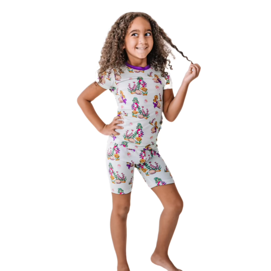 GRATS!　スリーブ　zumi mizumi nababa momaemac Comfortable Bamboo PJs | Mystic Mermaid Pajamas Short Sleeve
