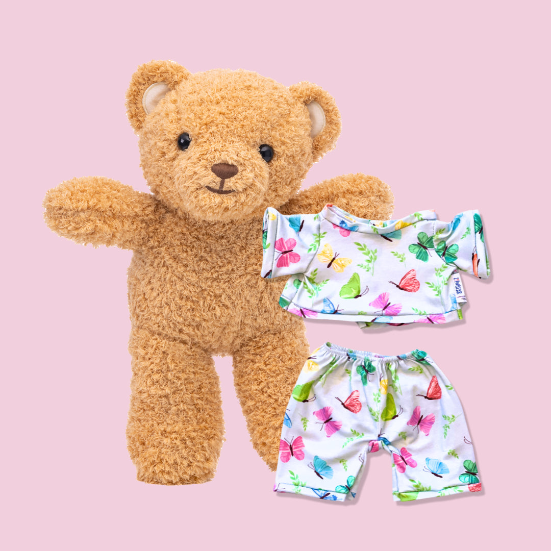Zippy the Bear + Zippy Pajamas (Blossoming Butterfly)