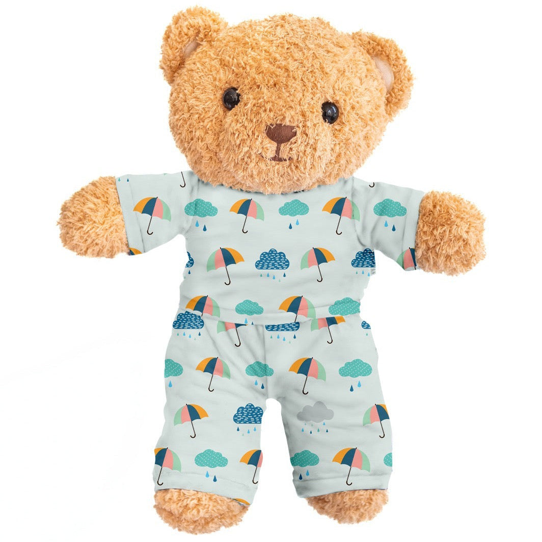 Zippy the Bear + Zippy Pajamas (Raindrop Retreat)