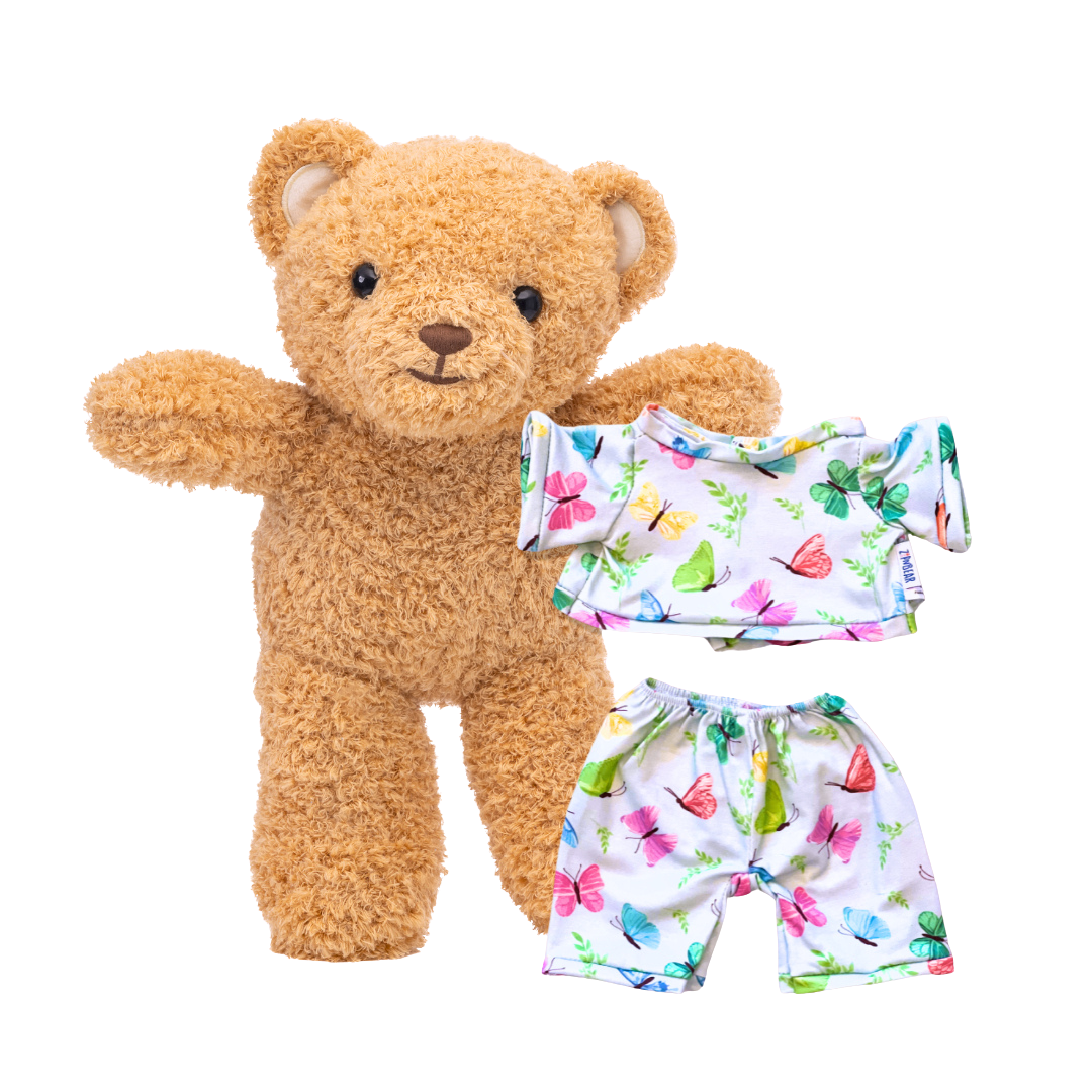 Zippy the Bear + Zippy Pajamas (Blossoming Butterfly)
