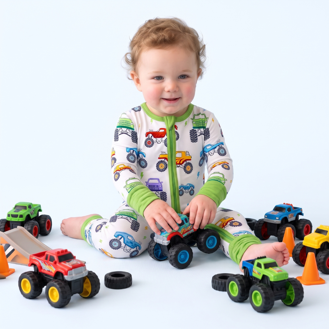 Bedtime Burnout Baby Convertible Pajamas