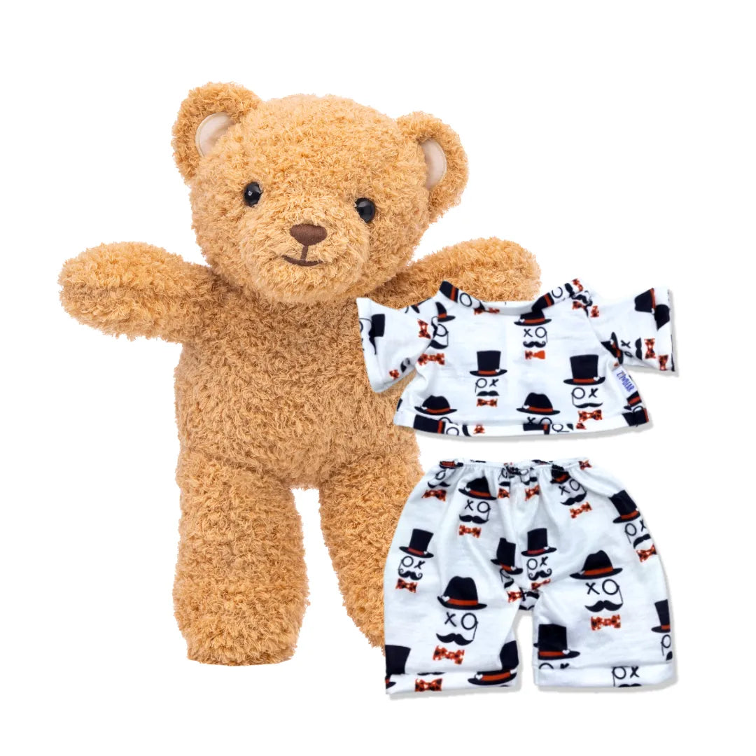 Zippy the Bear + Zippy Pajamas (Bow Tie Bliss)