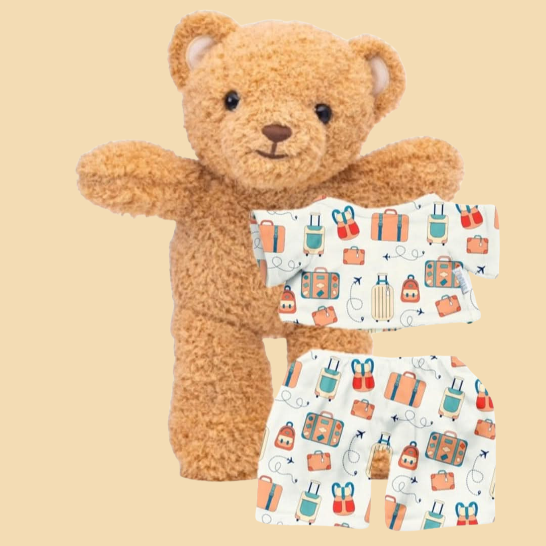 Zippy the Bear + Zippy Pajamas (Carry- On Cubs)