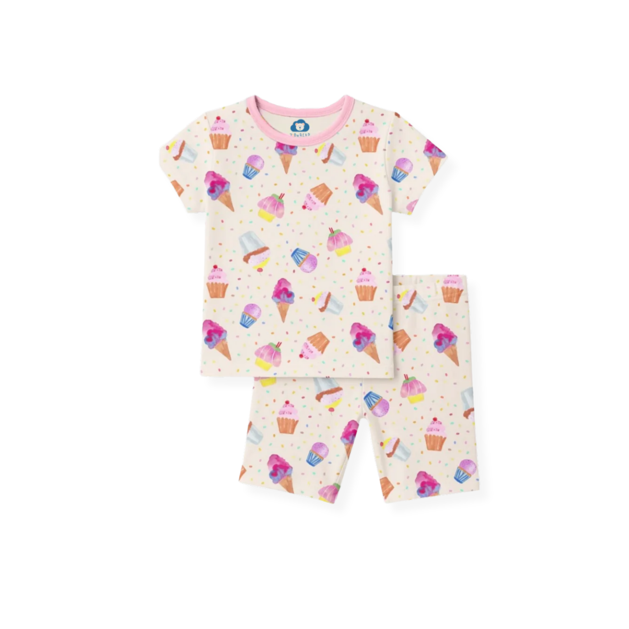 Short Sleeve - Cupcake Confetti Pajamas