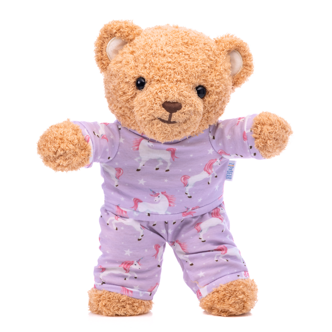 Zippy the Bear + Zippy Pajamas (Unicorn Utopia) – Zip N' Bear™