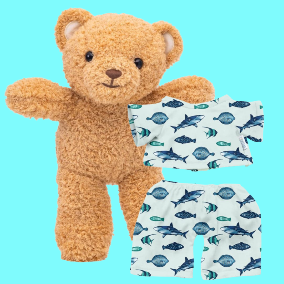 Zippy the Bear + Zippy Pajamas (Fin Frenzy)