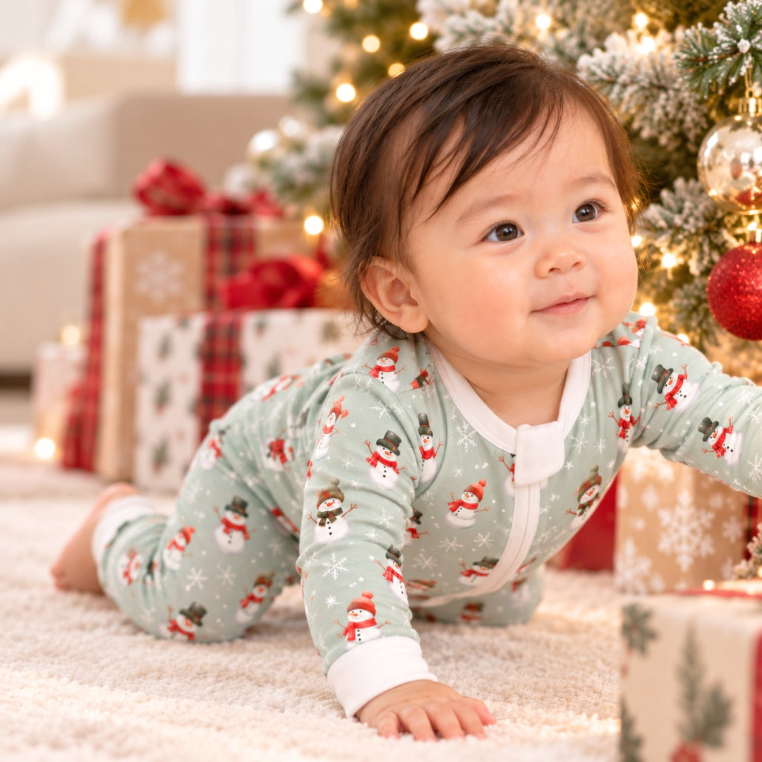 Frosty Friends Baby Convertible Pajama