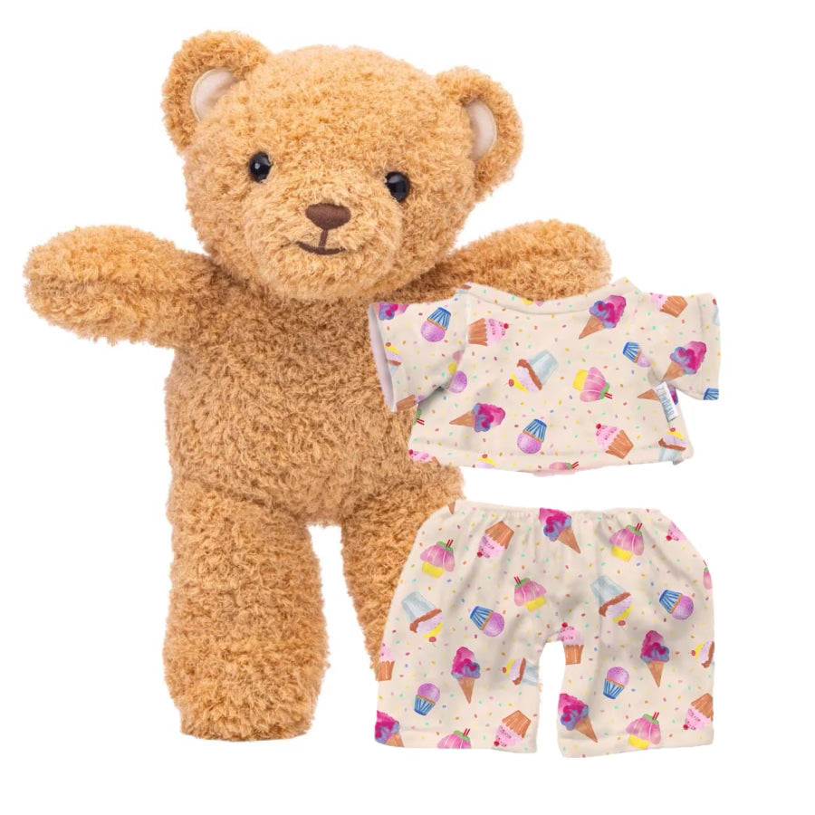 Zippy the Bear + Zippy Pajamas (Cupcake Confetti)