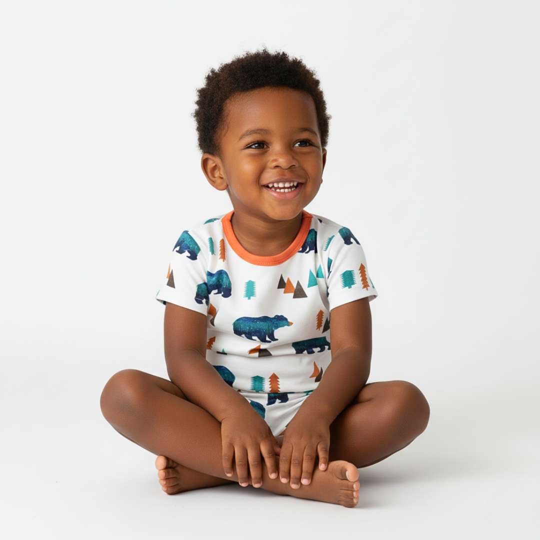 Short Sleeve - Cozy Cubs Pajamas