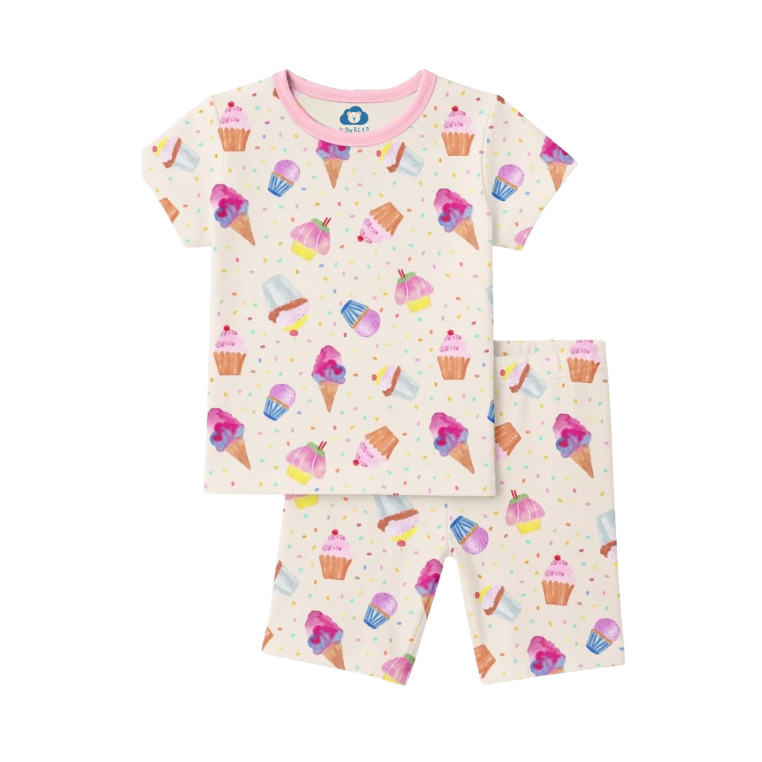 Short Sleeve - Cupcake Confetti Pajamas