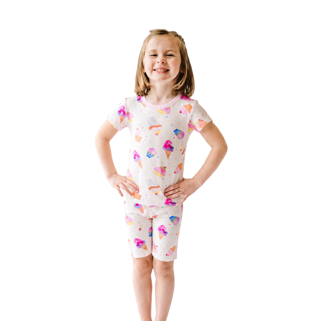 Short Sleeve - Cupcake Confetti Pajamas