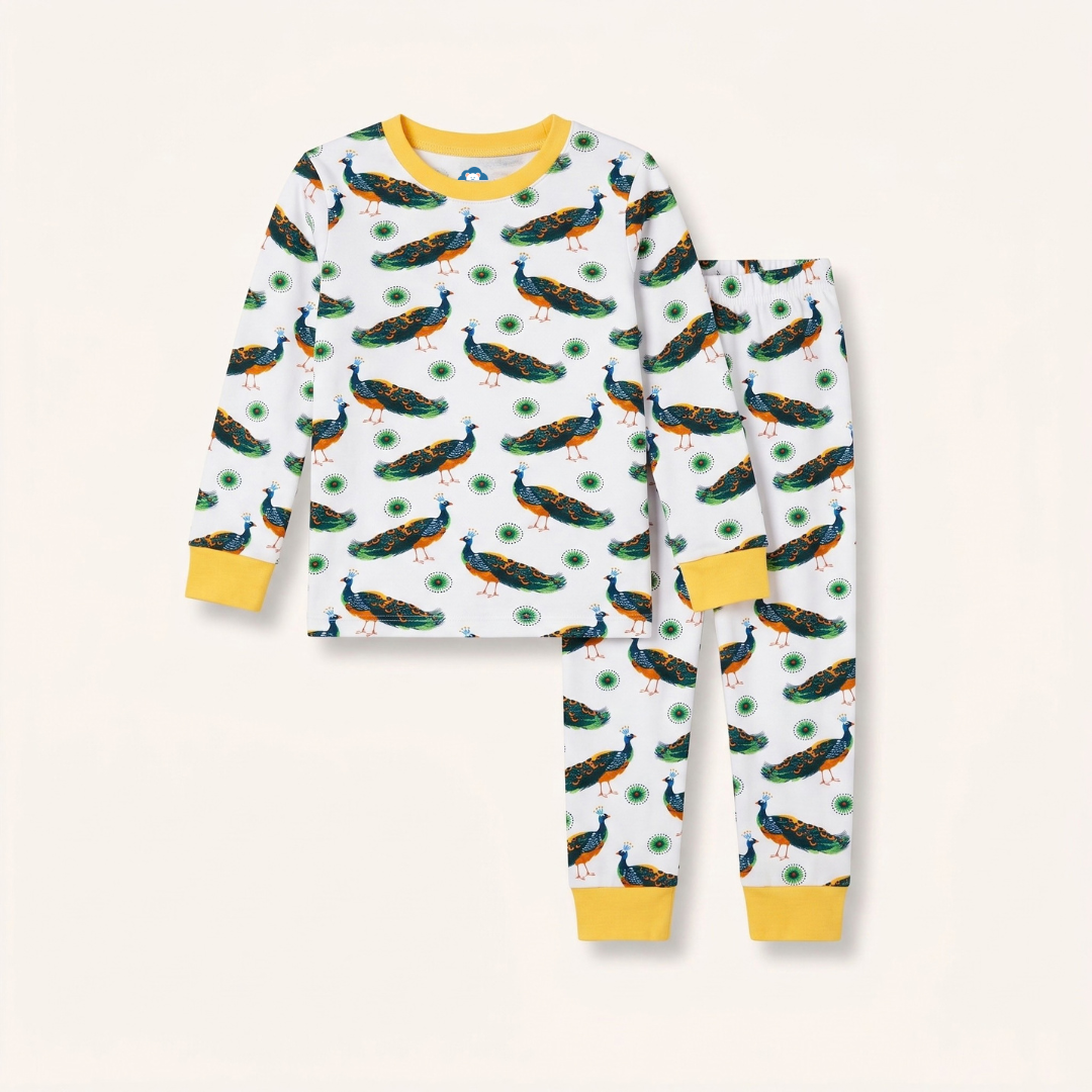 Pretty In Peacock Pajamas