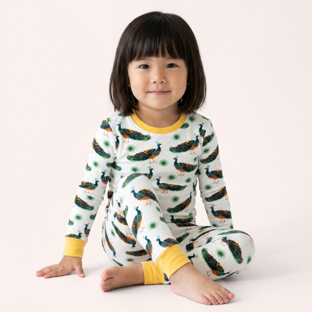 Pretty In Peacock Pajamas