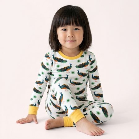 Pretty in Peacock Pajamas