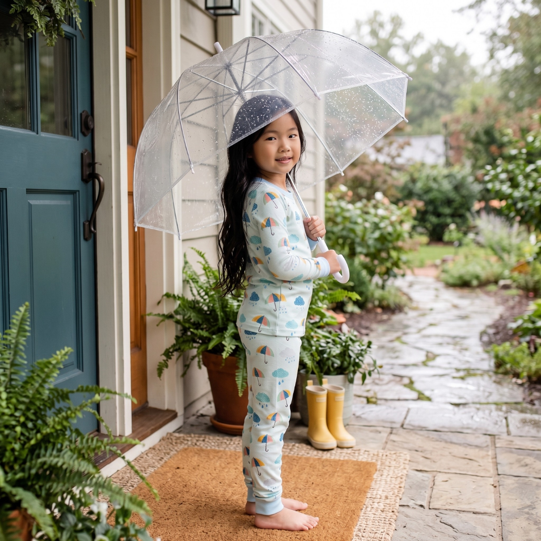 Girl's Raindrop Retreat Pajamas