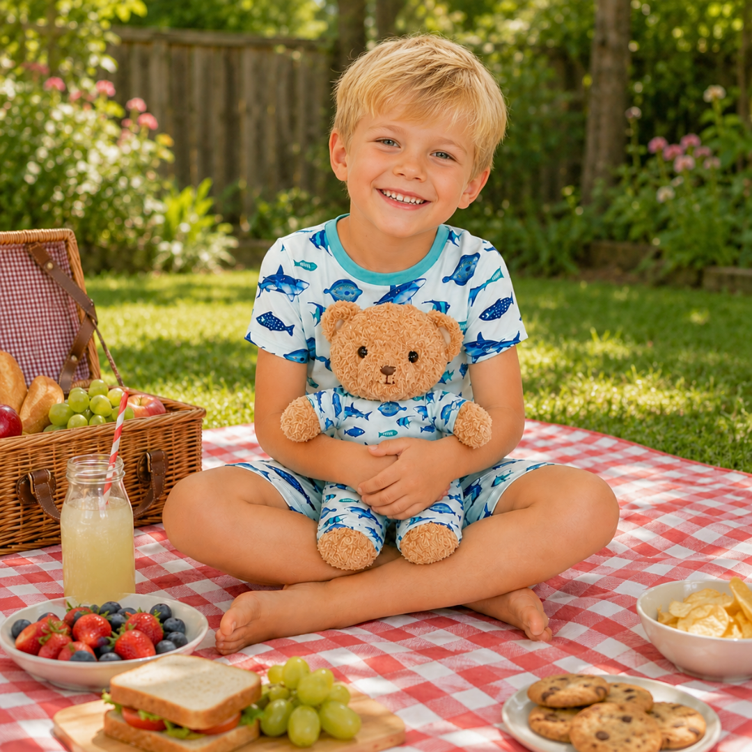 Short Sleeve - Fin Frenzy Pajamas