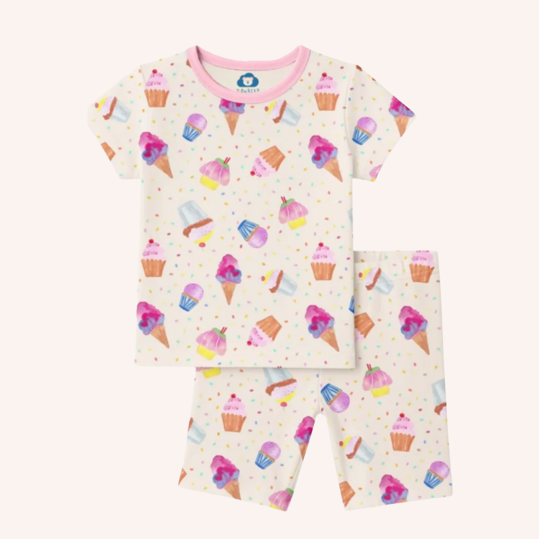 Short Sleeve - Cupcake Confetti Pajamas