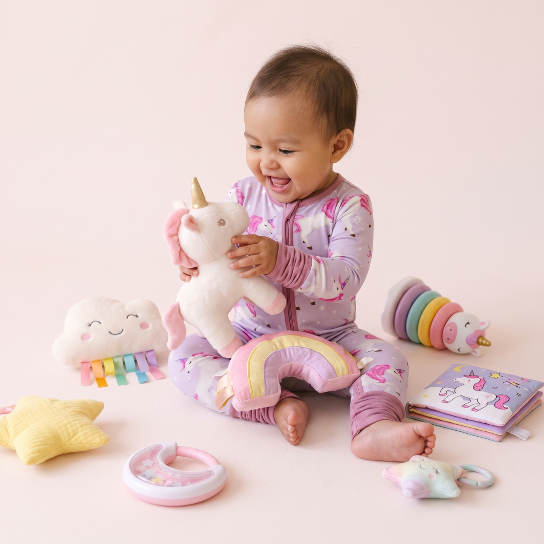 Unicorn Utopia Baby Convertible Pajamas