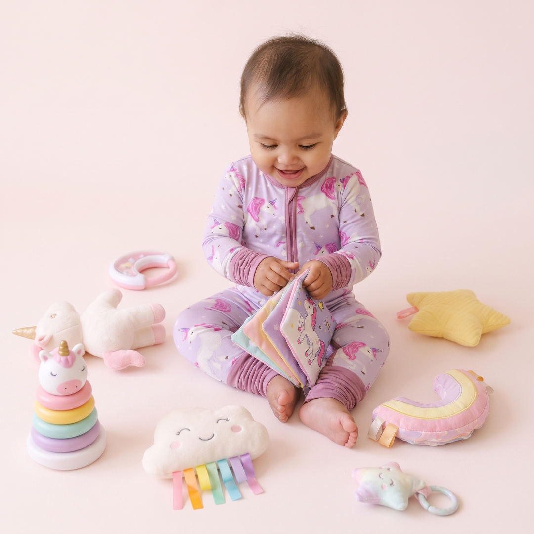 Unicorn Utopia Baby Convertible Pajamas