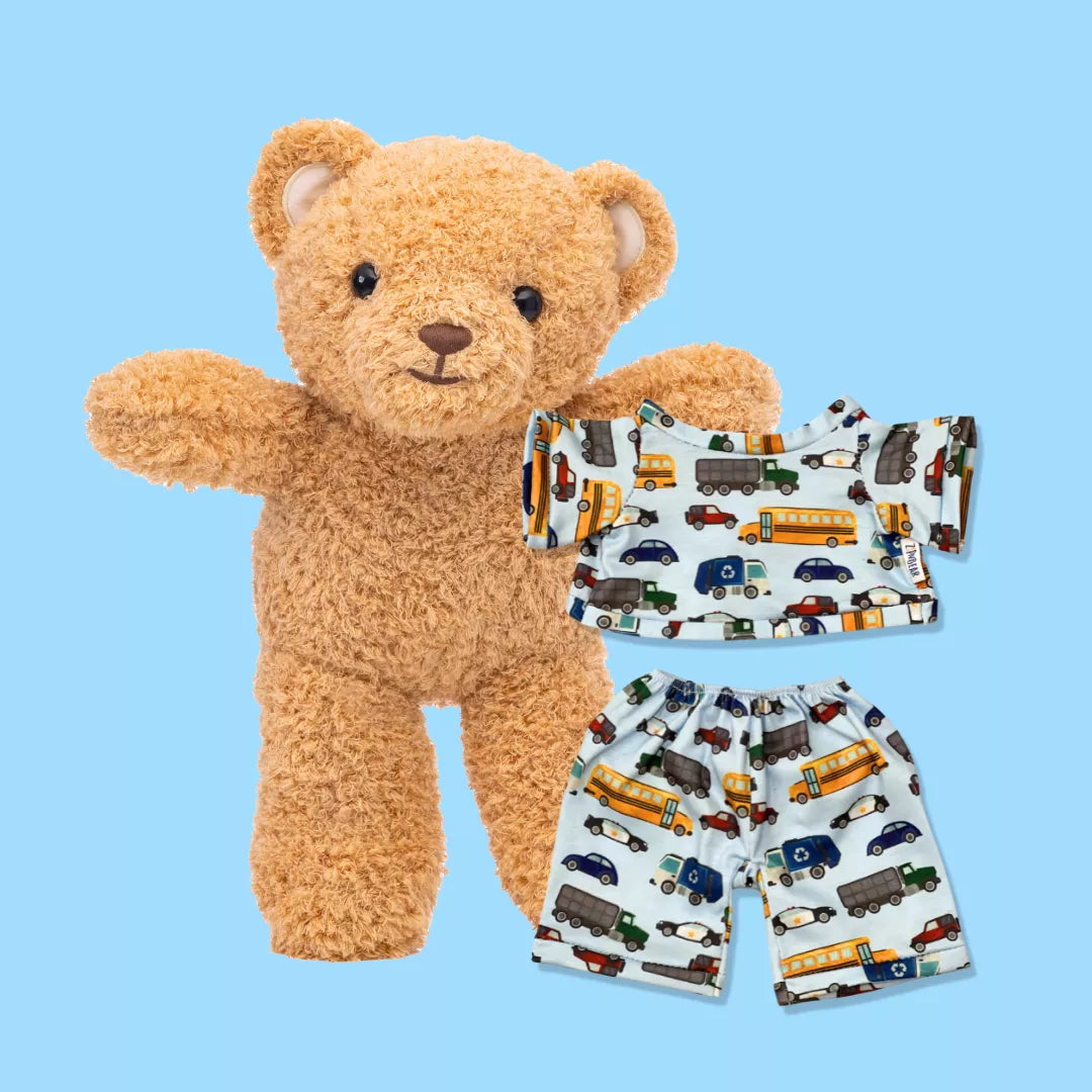 The Perfect Bedtime Buddies Matching PJs Teddy Bear Zip N Bear