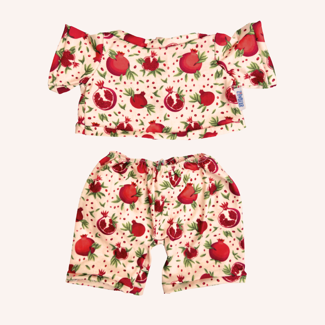 Zippy the Bear™ Pajamas - Passionate Pomegranate