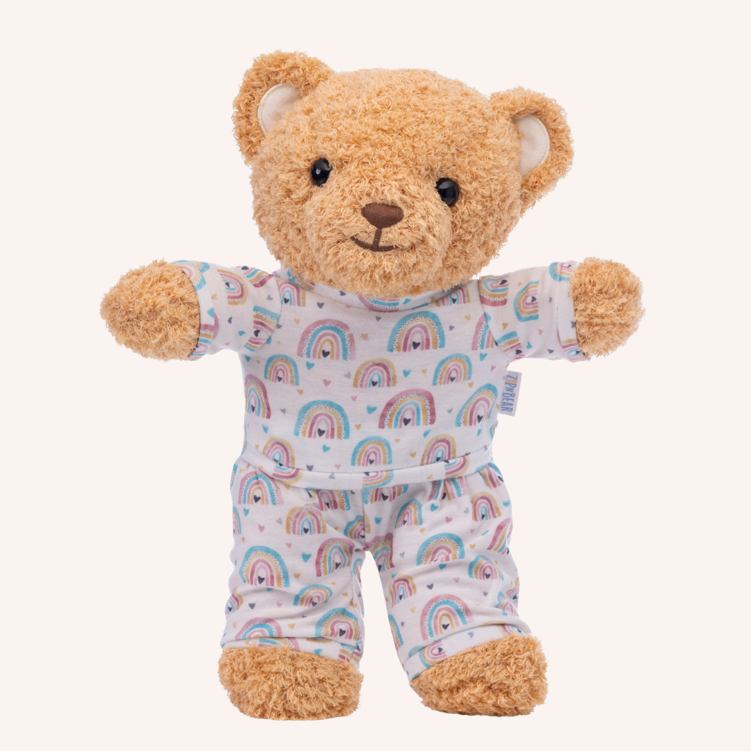 Zippy the Bear + Zippy Pajamas (Radiant Rainbow)