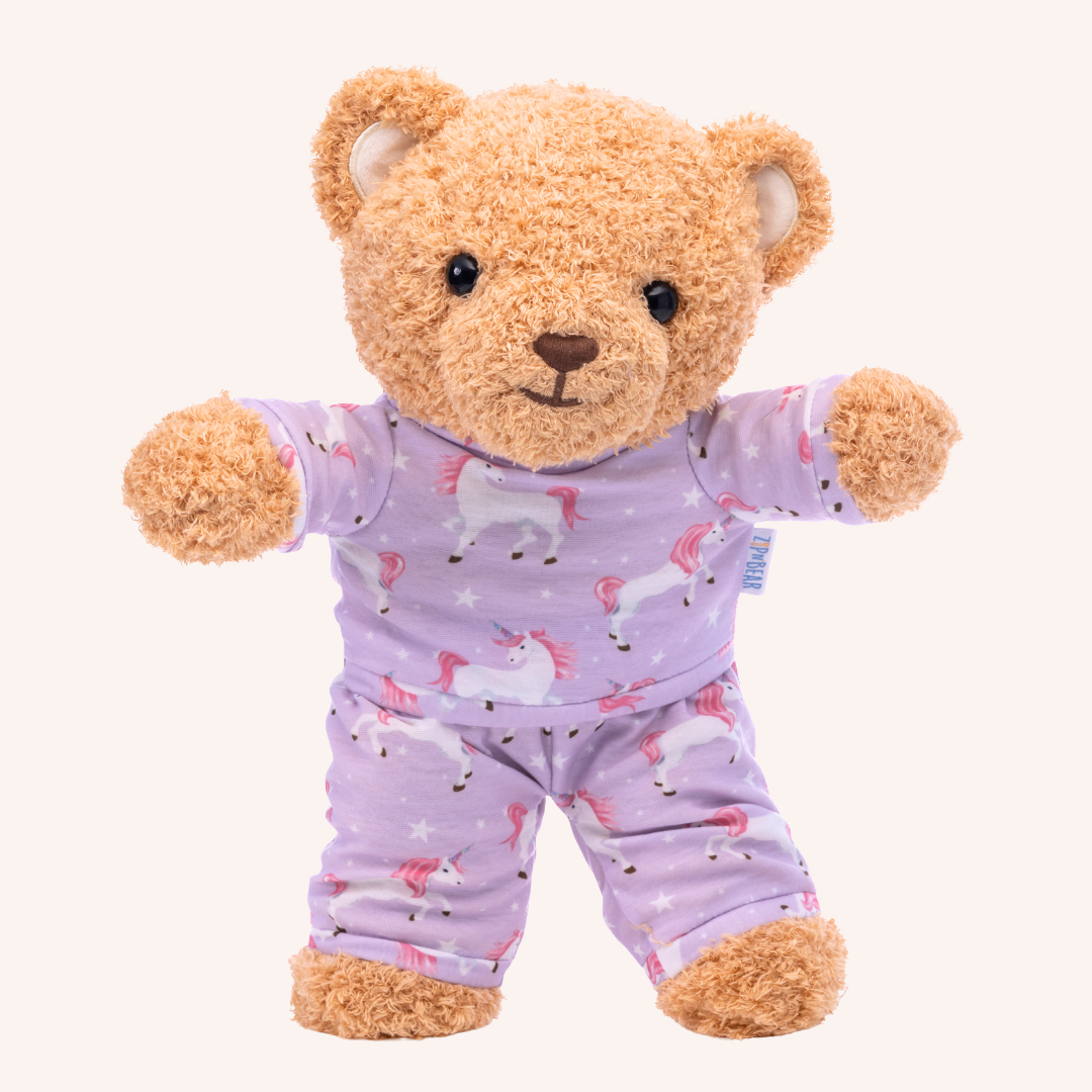 Zippy the Bear + Zippy Pajamas (Unicorn Utopia)