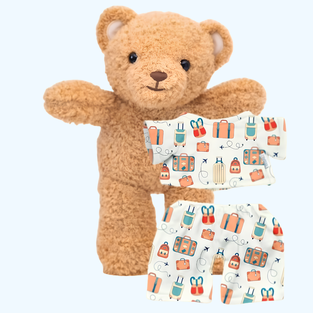 Zippy the Bear + Zippy Pajamas (Carry- On Cubs)