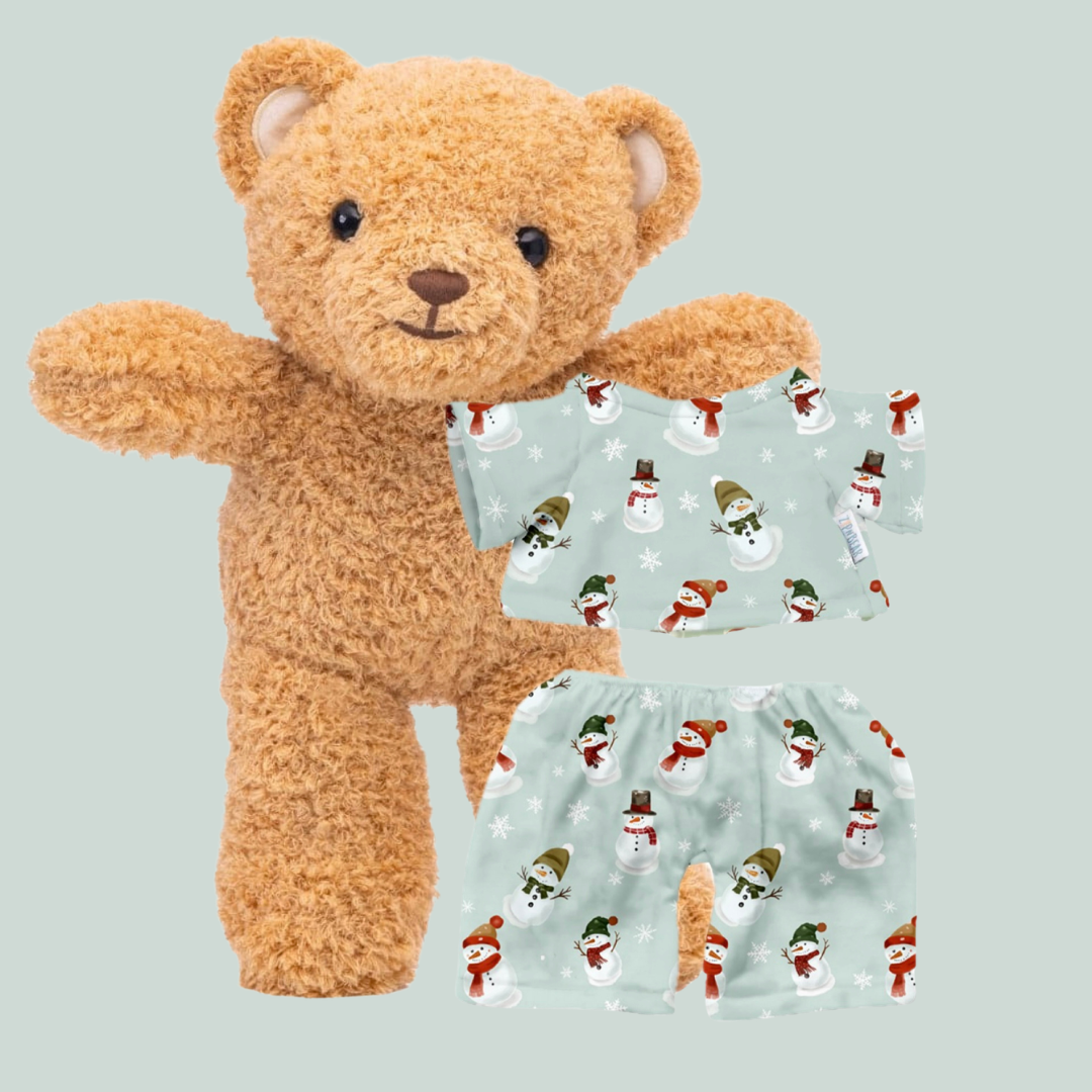 Zippy the Bear + Zippy Pajamas in Frosty Friends