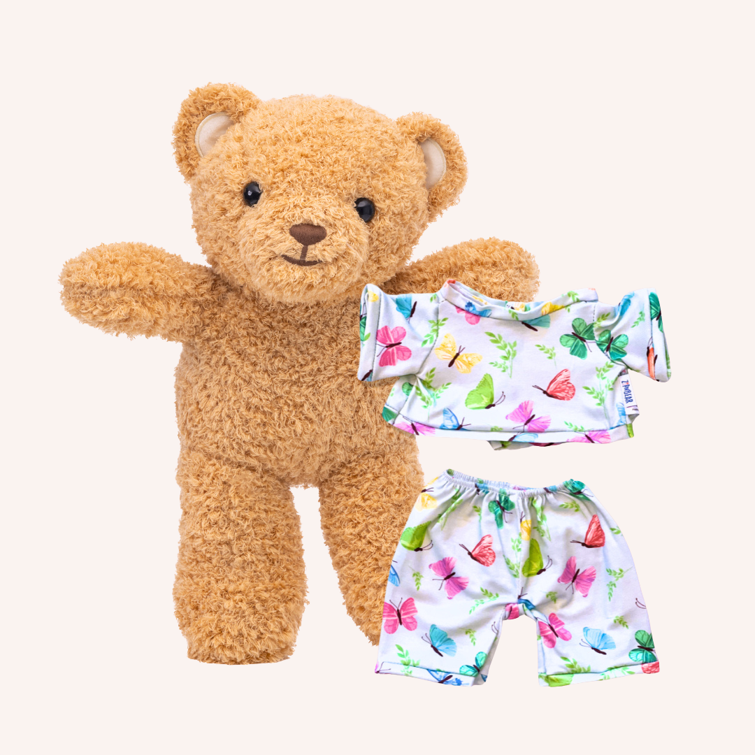 Zippy the Bear + Zippy Pajamas (Blossoming Butterfly)