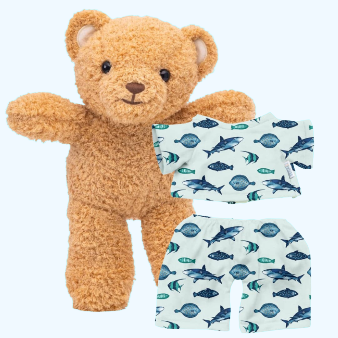 Zippy the Bear + Zippy Pajamas (Fin Frenzy)