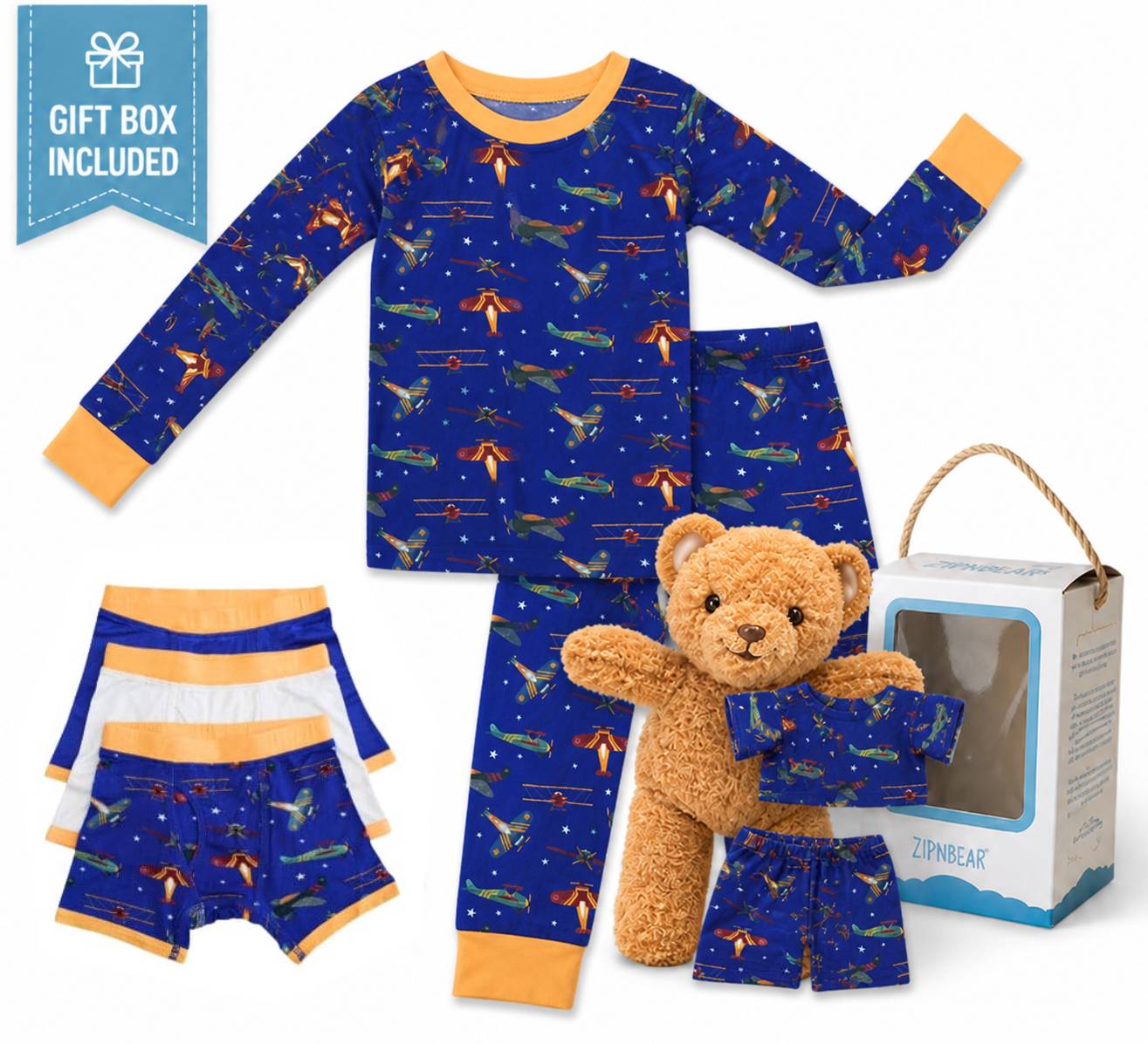 Bamboo Pajamas | Sky Sleepers Bundle – Zip N' Bear™